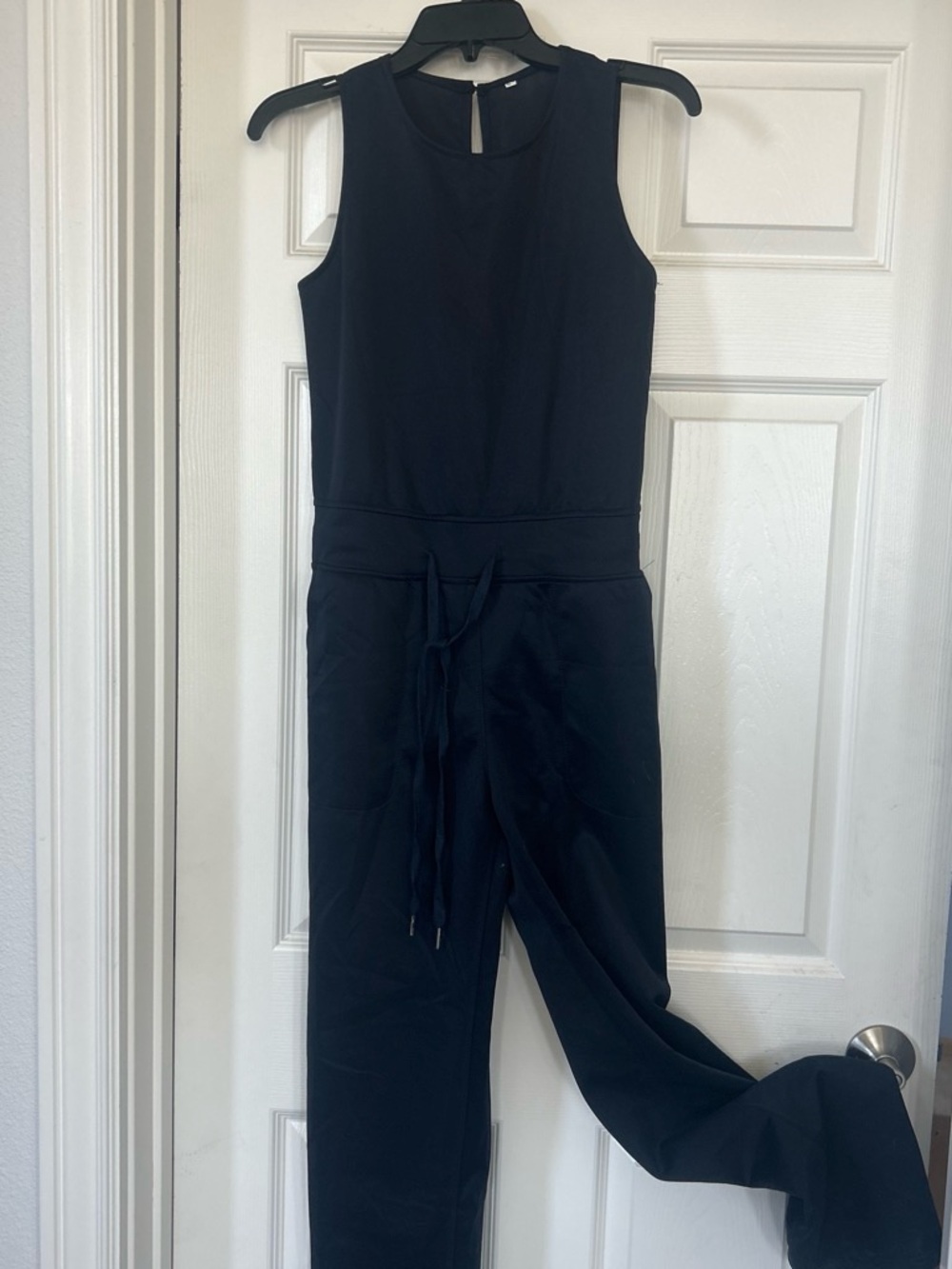 Women’s Navy Blue Sleeveless Jumpsuit